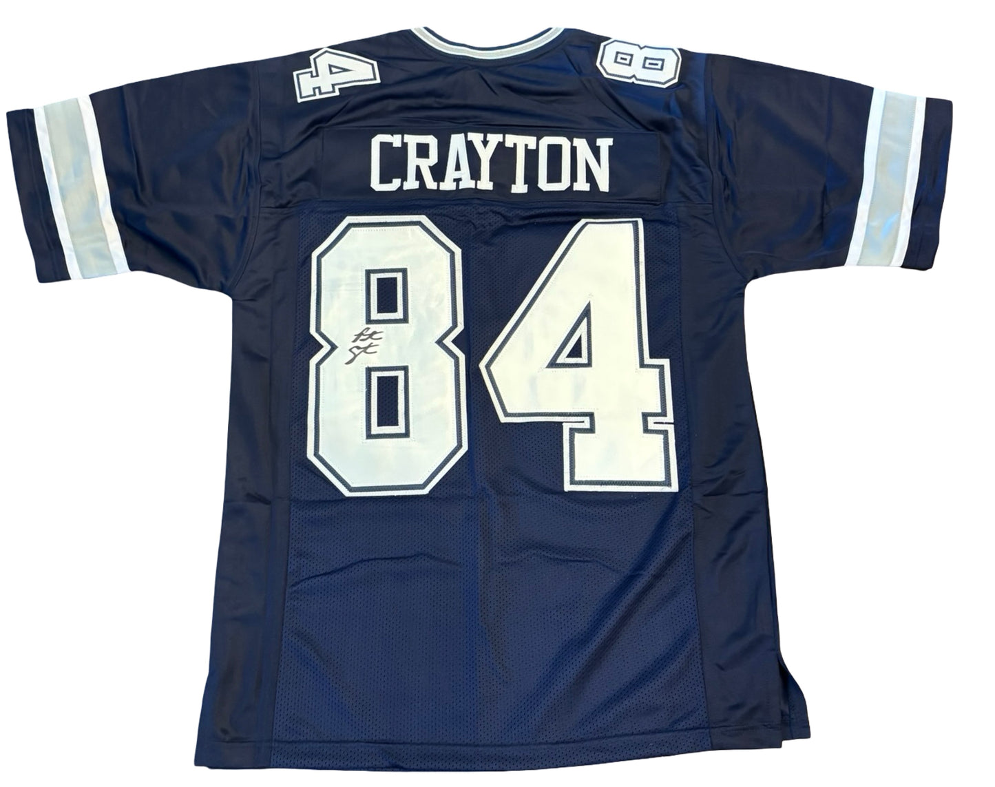 Patrick Crayton Signed Navy Jersey Dallas Cowboys NFL