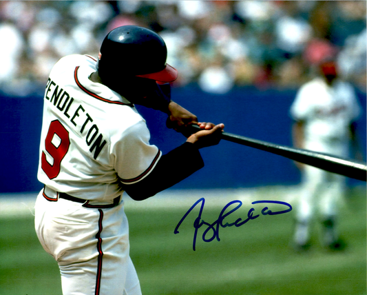 Terry Pendleton Signed 8x10 Photo Atlanta Braves Horiz