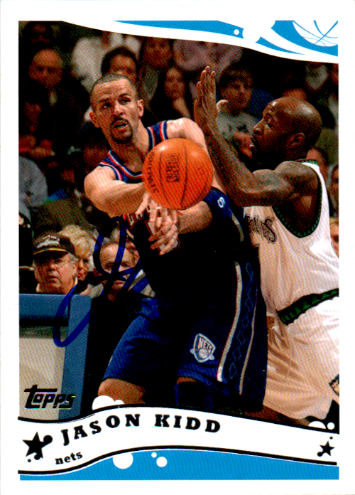 Jason Kidd Signed 2005-06 Topps Card #55 New Jersey Nets Auto