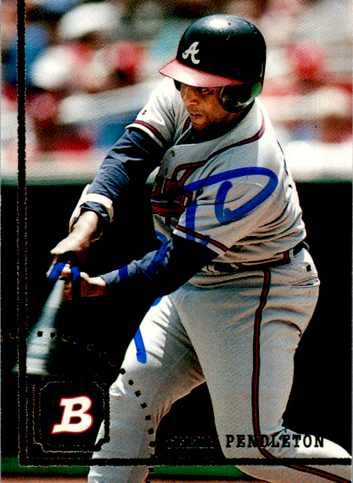 Terry Pendleton Signed 1994 Bowman Card #573 Auto Atlanta Braves
