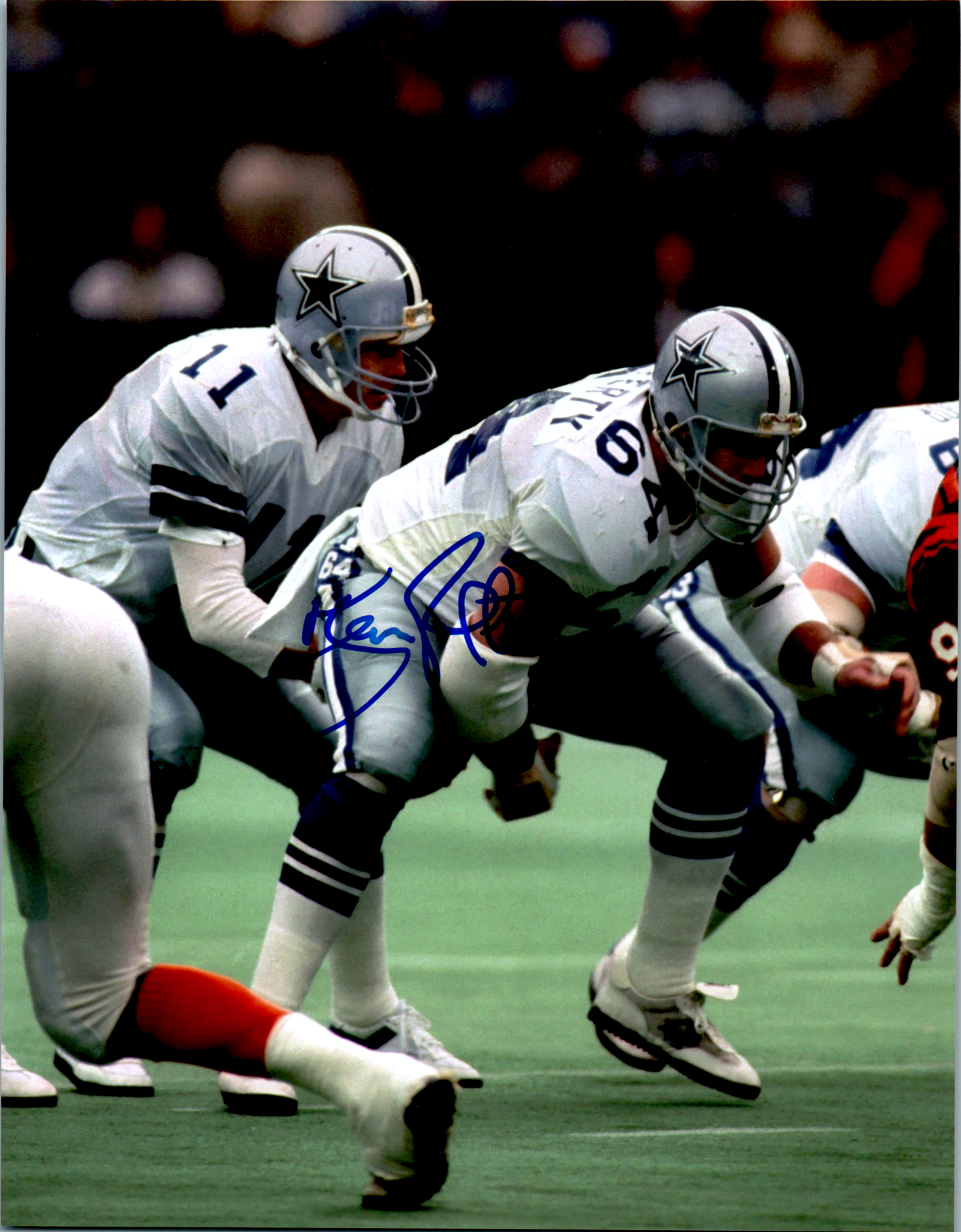 Tom Rafferty Signed 8x10 Photo NFL Dallas Cowboys HOF