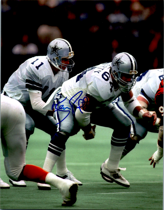 Tom Rafferty Signed 8x10 Photo NFL Dallas Cowboys HOF