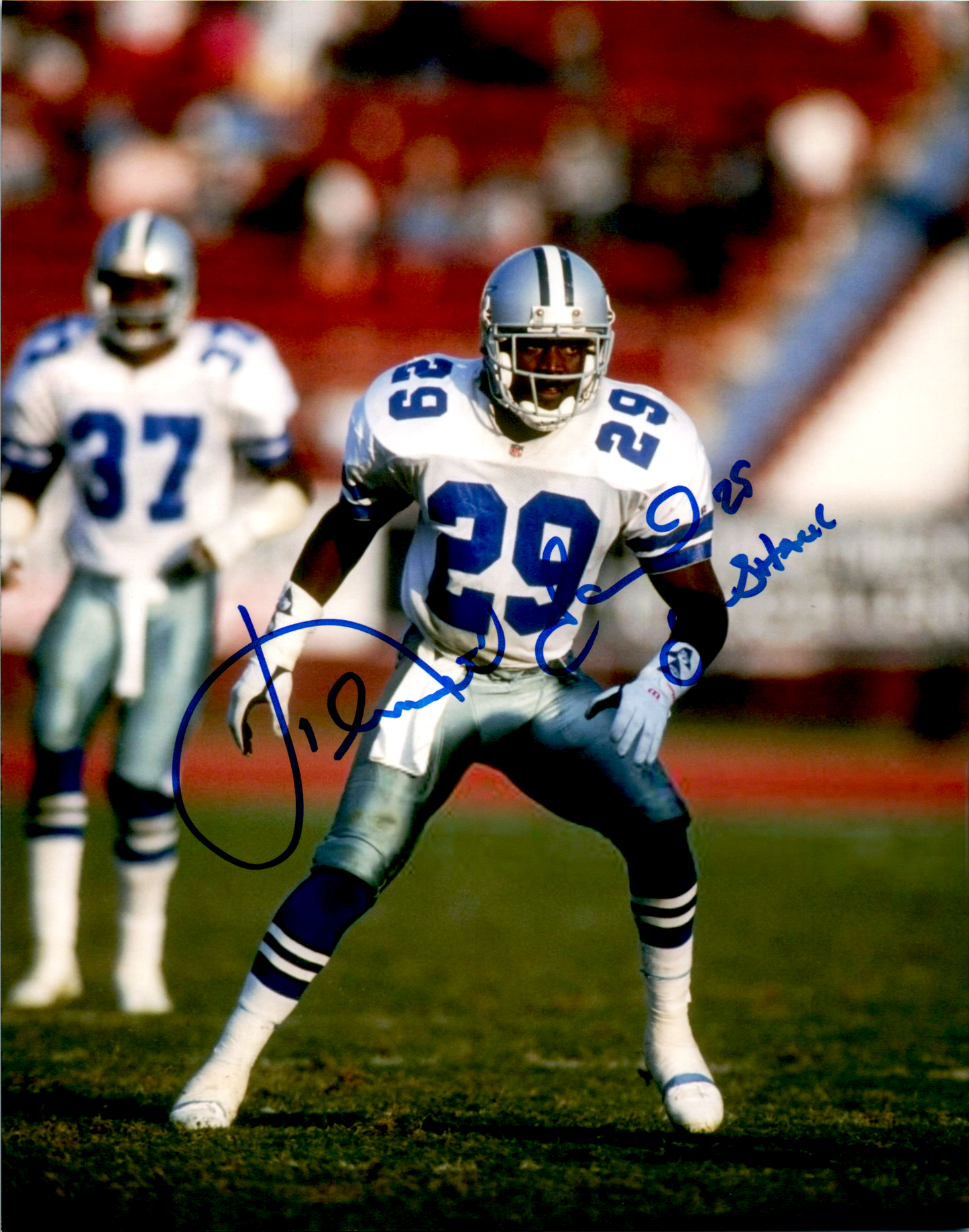 Kenny Gant Signed 8x10 Photo NFL Dallas Cowboys White Jersey Vert