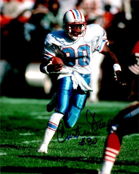 Curtis Duncan Signed 8x10 Photo NFL Autograph COA Houston Oilers running