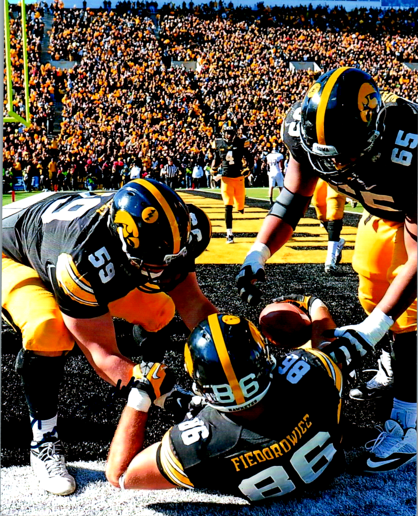 Conor Boffeli Signed 8X10 Photo - Iowa Hawkeyes football - NFL - COA Autographed
