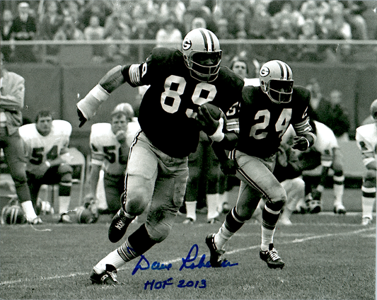 Dave Robinson Signed 8x10 Photo Auto Green Bay Packers Horiz COA NFL b