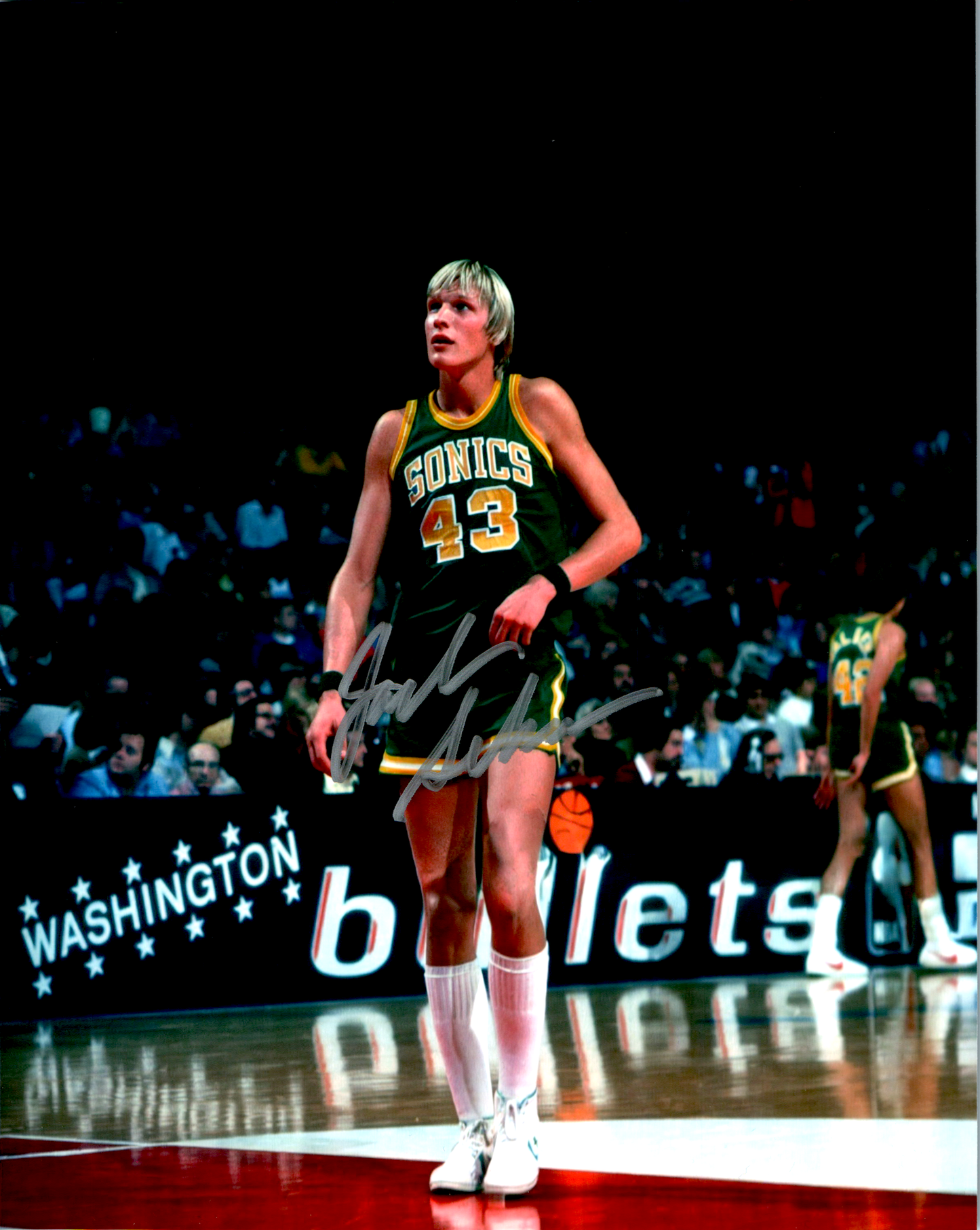 Jack Sikma Signed 8x10 Photo NBA Seattle Sonics Auto HOF