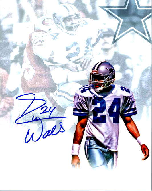 Everson Walls Signed 8x10 Photo NFL Dallas Cowboys Vert Edit