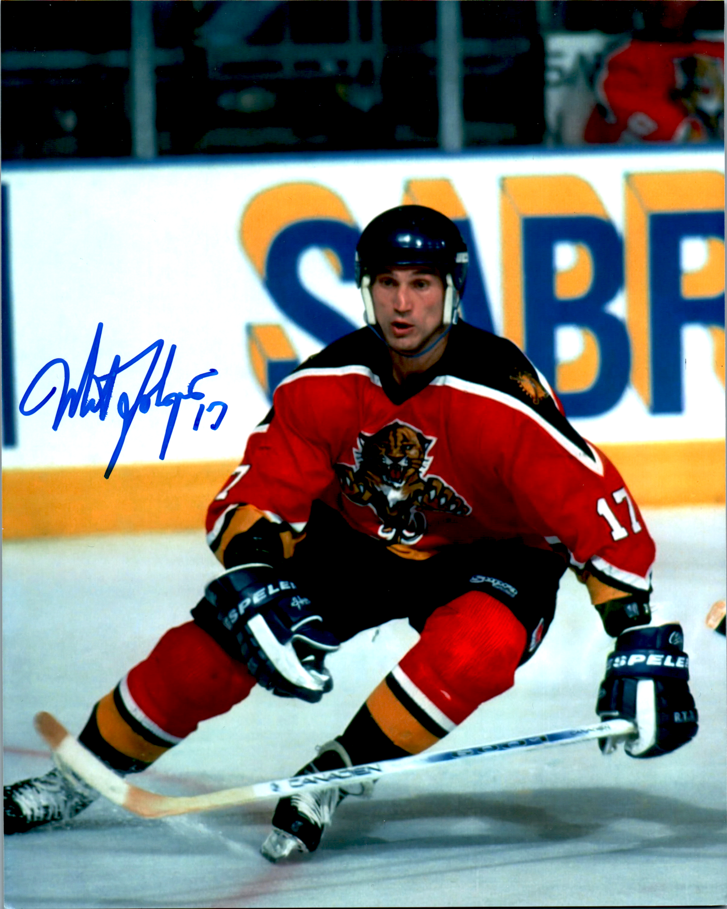 Mike Foligno Signed 8X10 Photo Florida Panthers COA NHL HOF Autographed