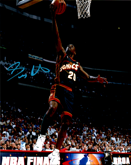 Gary Payton Signed 8x10 Photo NBA Seattle Sonics Auto