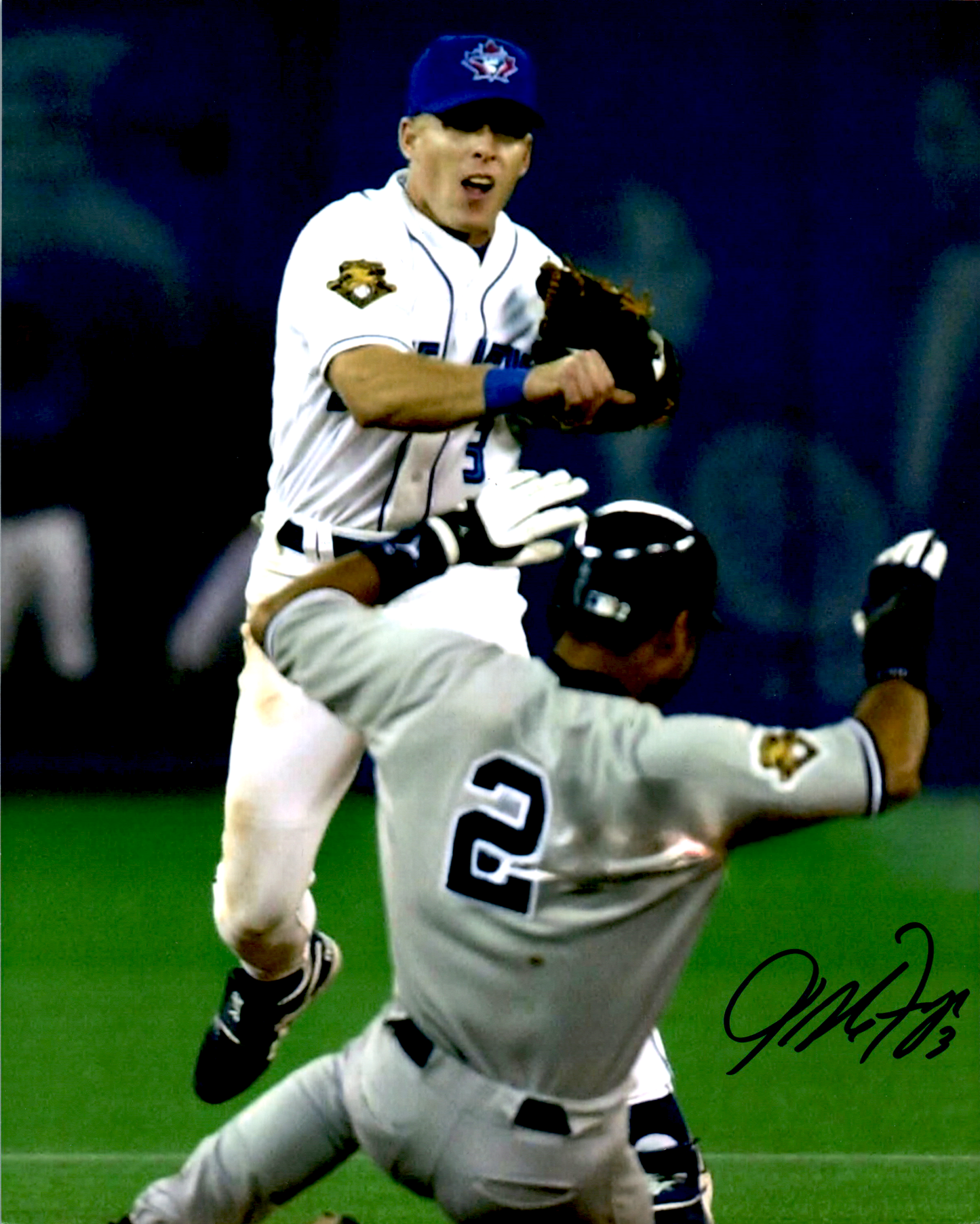 Jeff Frye Signed 8x10 Photo MLB Auto Toronto Blue Jays Fielding