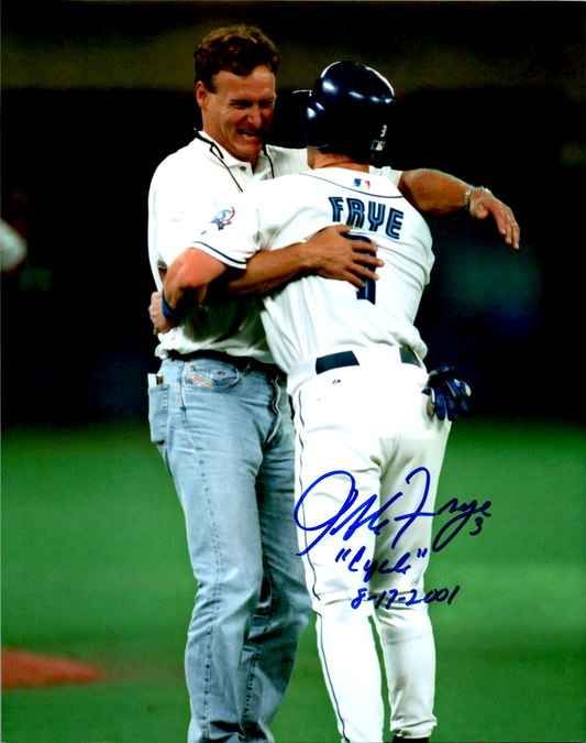 Jeff Frye Signed 8x10 Photo MLB Auto Toronto Blue Jays Cycle Gruber