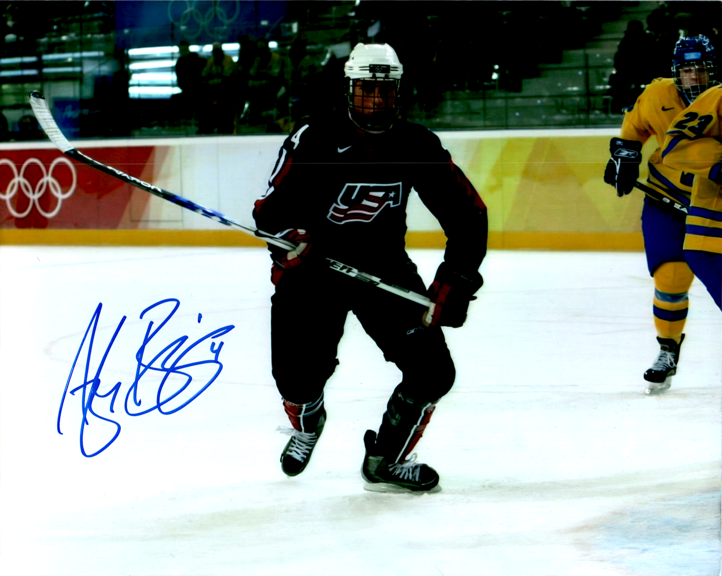 Angela Ruggerio Signed 8X10 Photo Team USA Hockey COA NHL Autographed