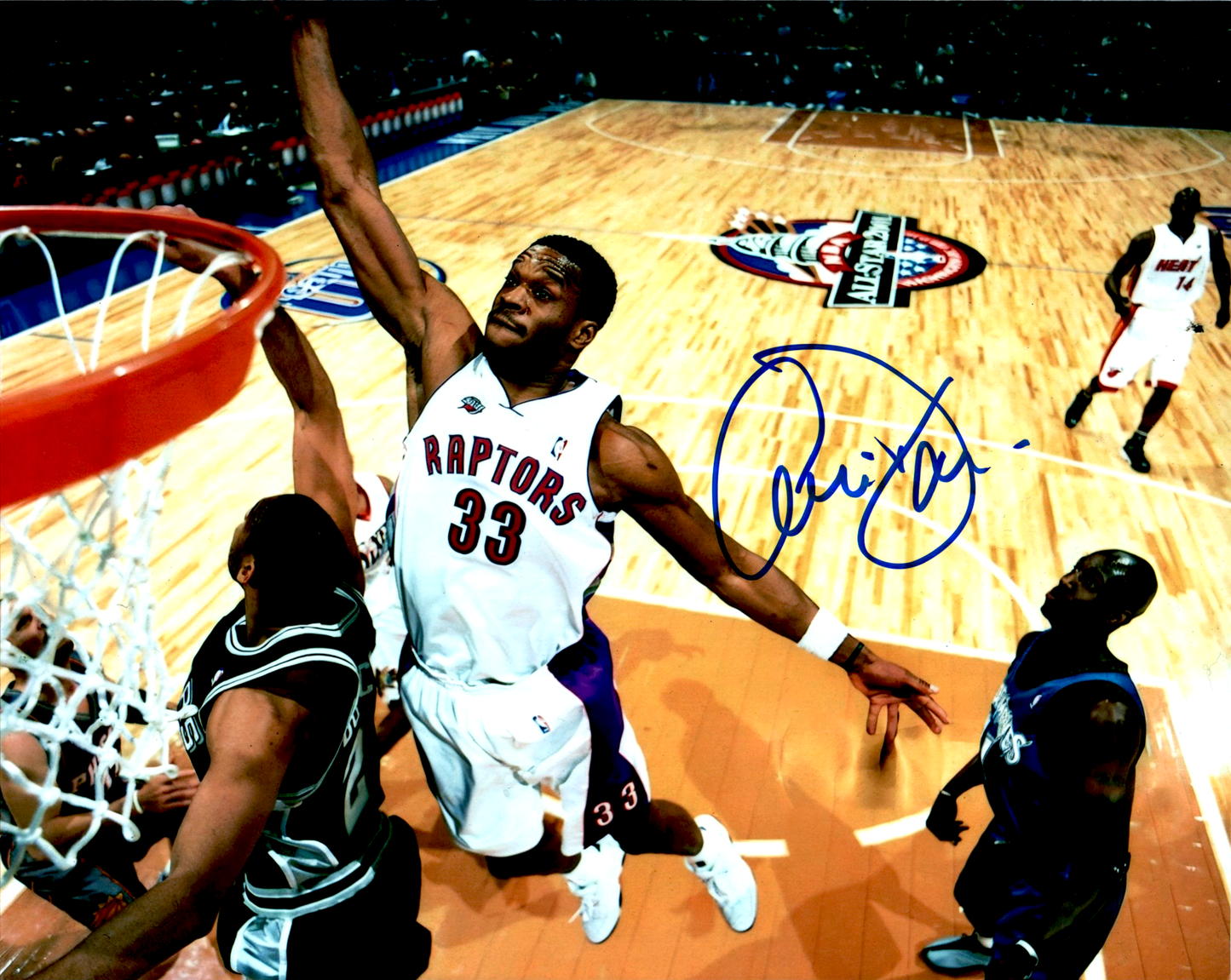 Antonio Davis Signed 8x10 Photo NBA Toronto Raptors ASG Auto