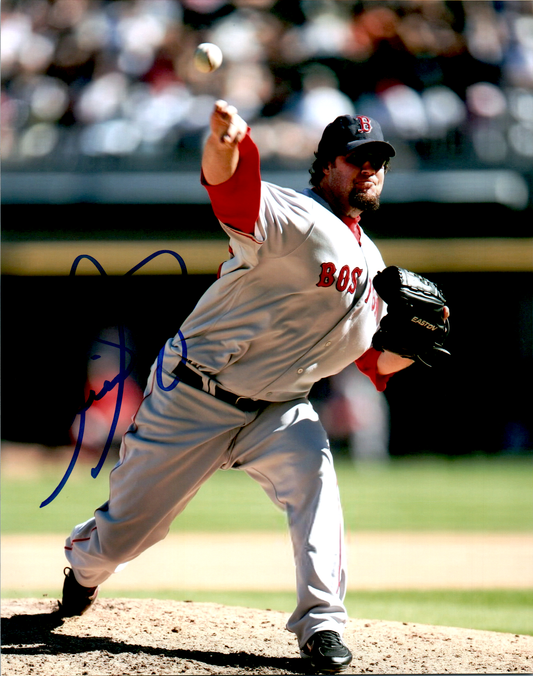 Eric Gagne Signed 8x10 Photo MLB Boston Red Sox Autographed