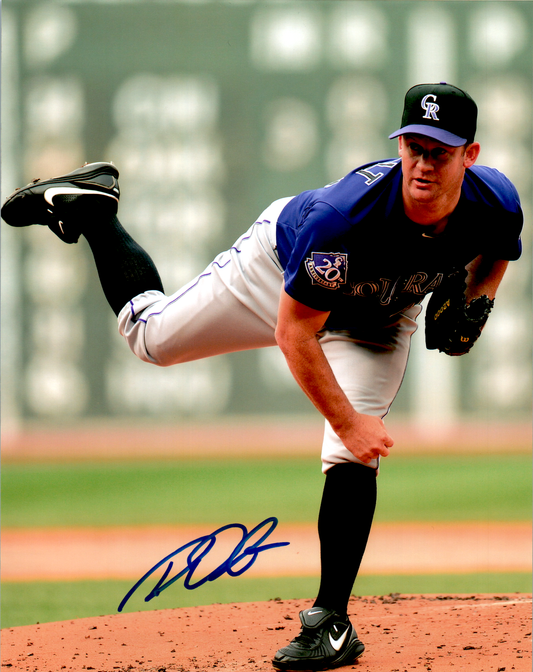 Roy Oswalt Signed 8x10 Photo MLB Colorado Rockies Auto