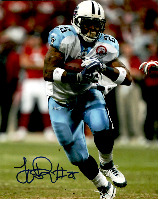 Lendale White Signed 8x10 Photo Autograph COA Tennessee Titans NFL