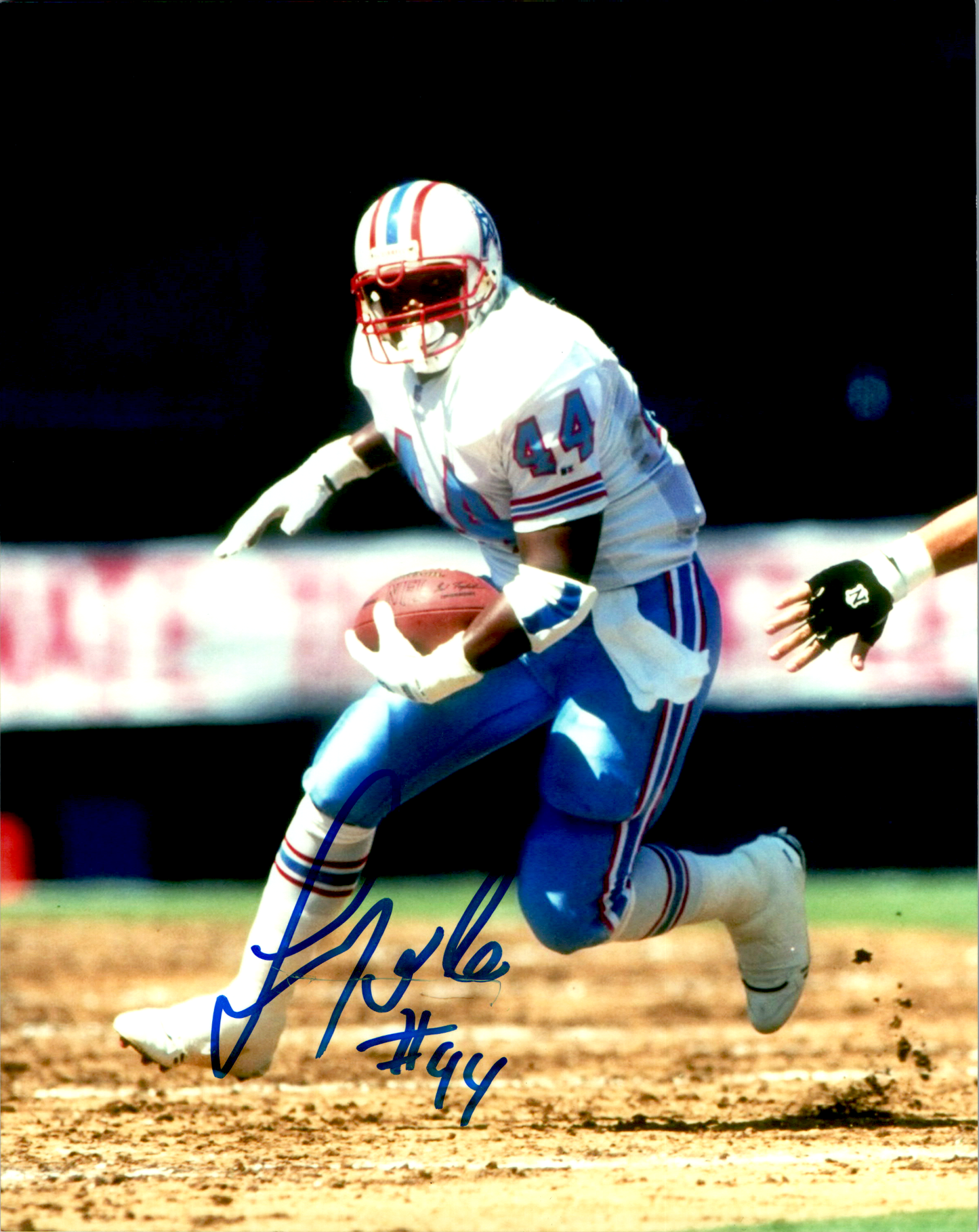 Lorenzo White Signed 8x10 Photo NFL Autograph COA Houston Oilers running