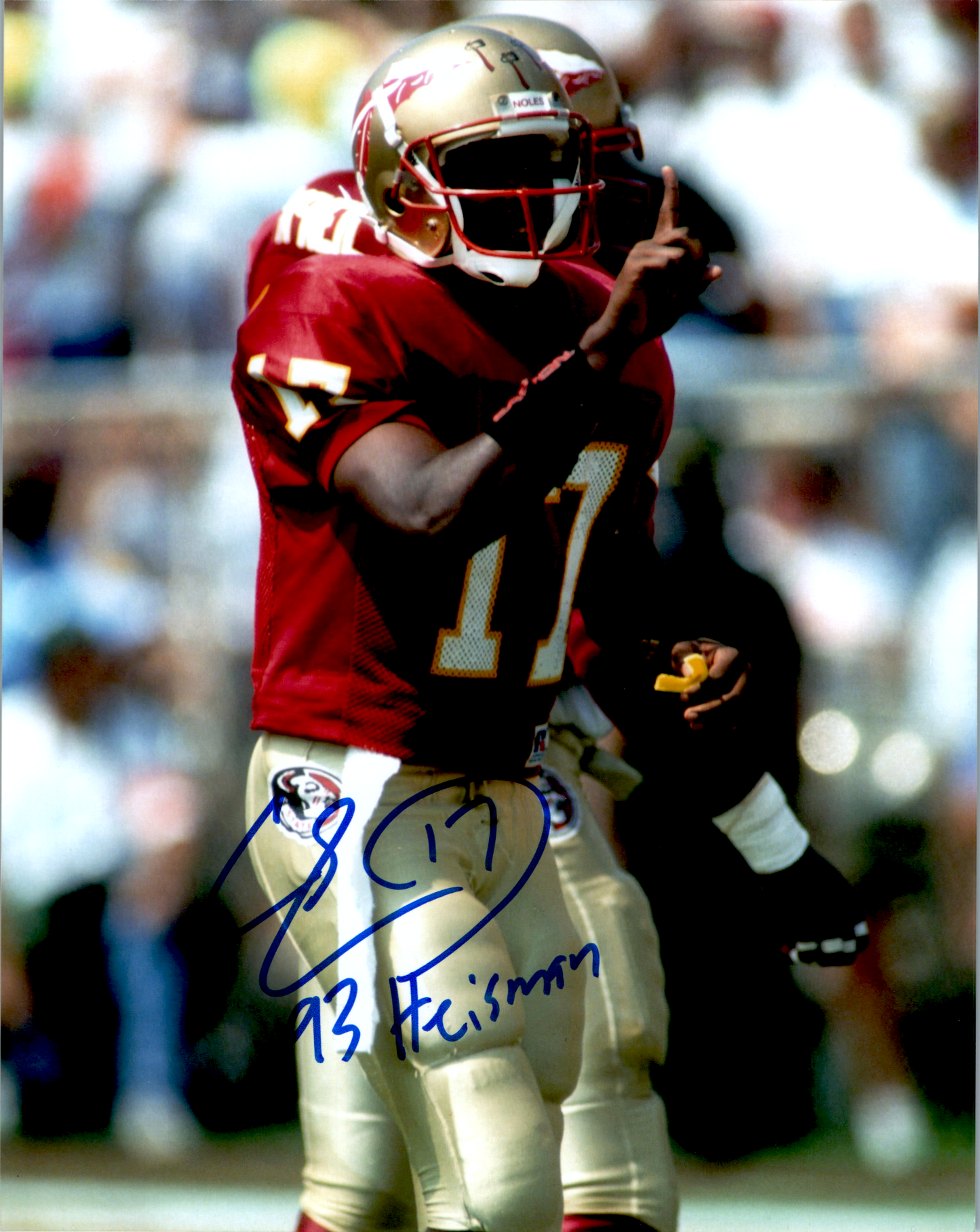 Charlie Ward Signed 8x10 Photo Autograph Florida State Seminoles Maroon