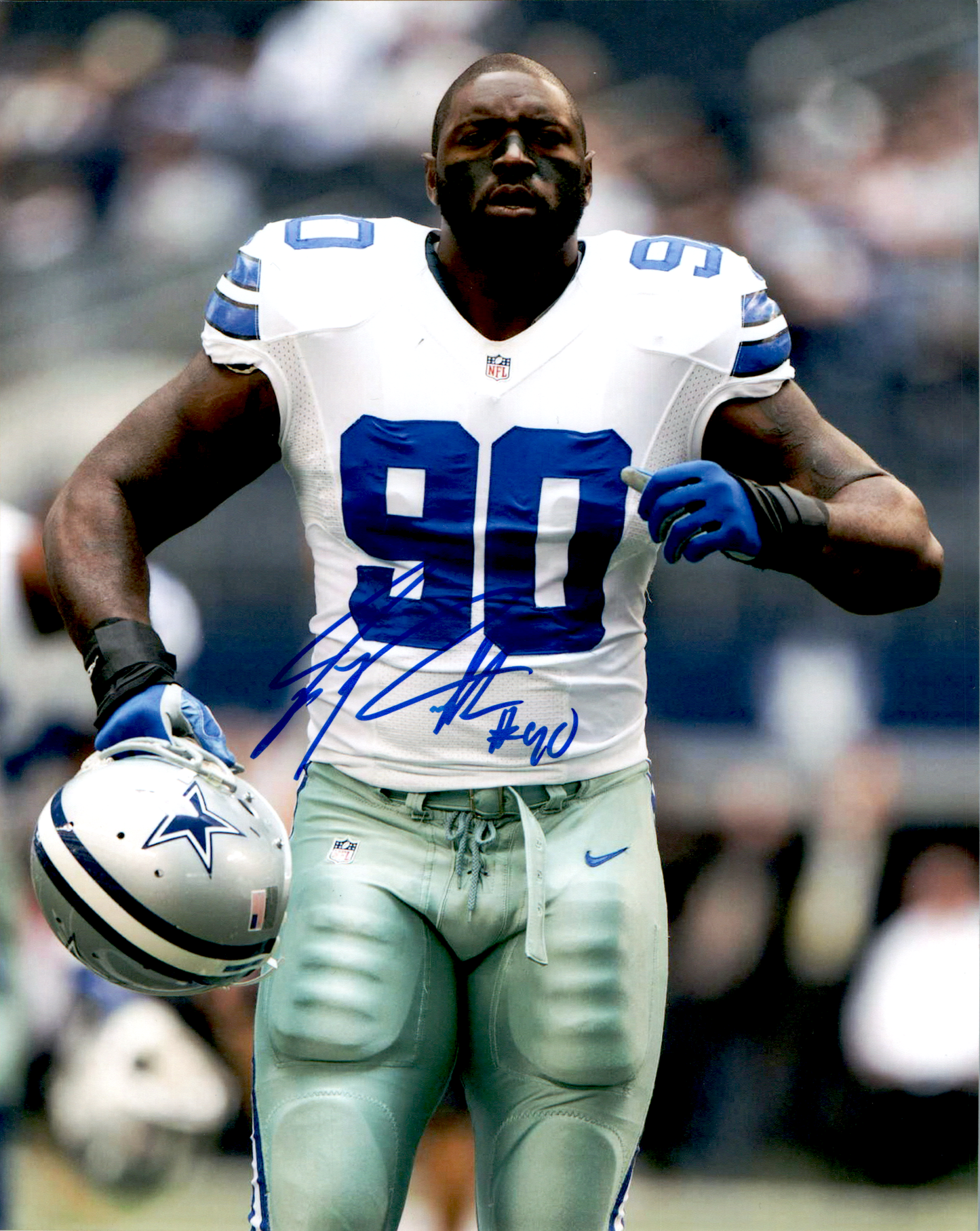 Jay Ratliff Signed 8x10 Photo Autograph COA Dallas Cowboys NFL Vert