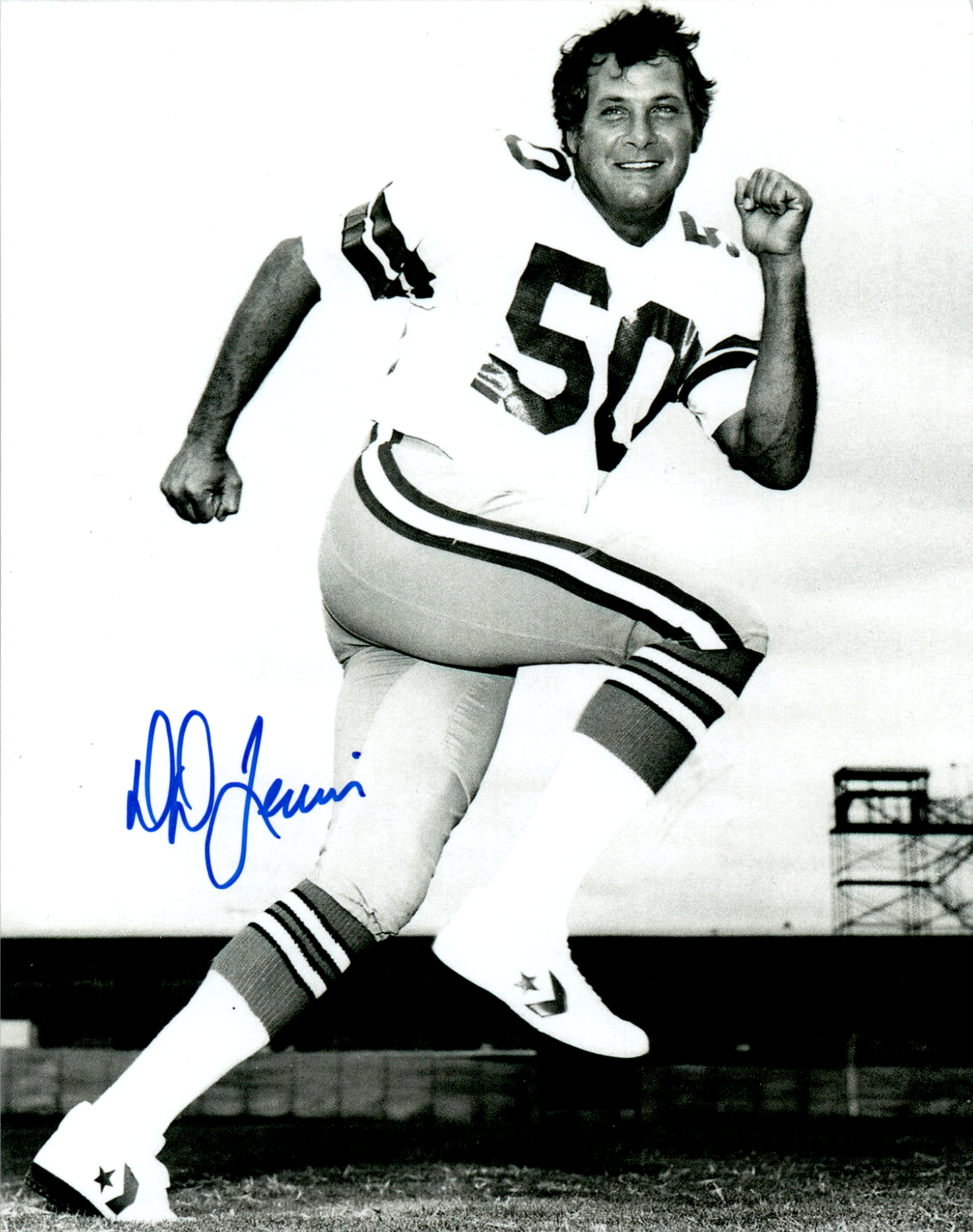 DD Lewis Signed 8x10 Photo Autograph COA Dallas Cowboys NFL