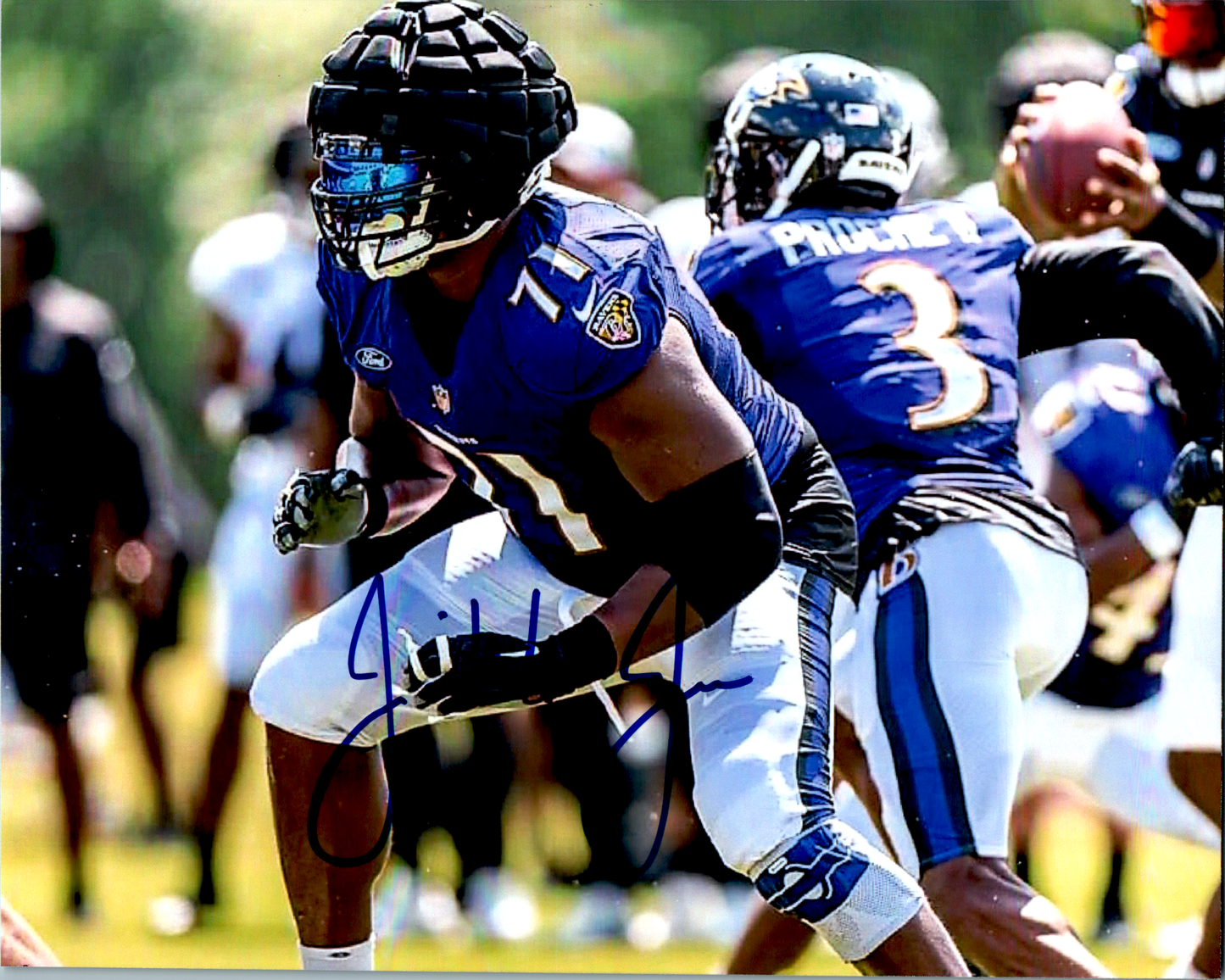 Ja'Wuan James Signed 8X10 Photo - Baltimore Ravens - COA Autographed