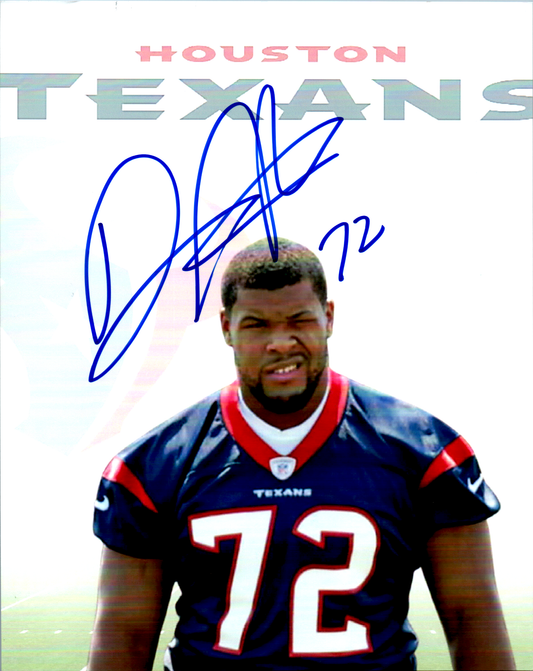 David Hunter Signed 8x10 Photo - Houston Texans - NFL