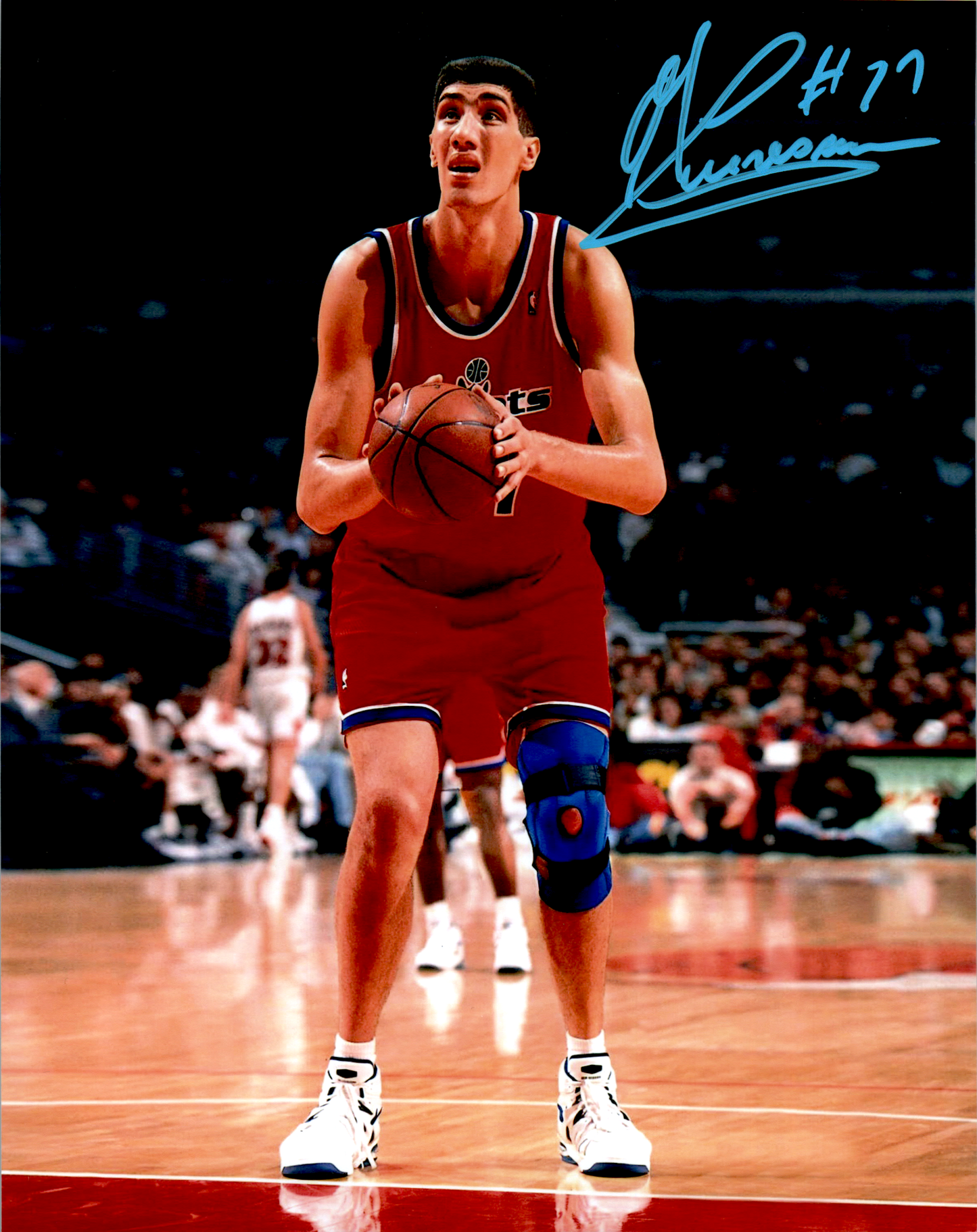 Gheorghe Mureșan Signed 8x10 Photo NBA Auto George Muresan