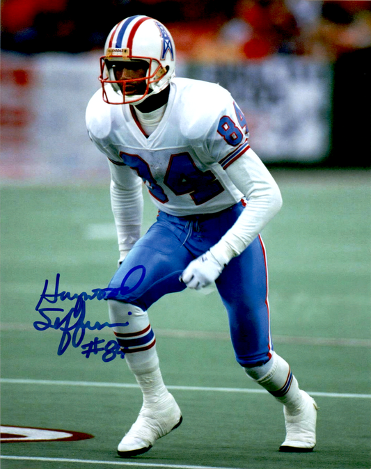 Haywood Jeffires Signed 8x10 Photo NFL Autograph Houston Oilers COA