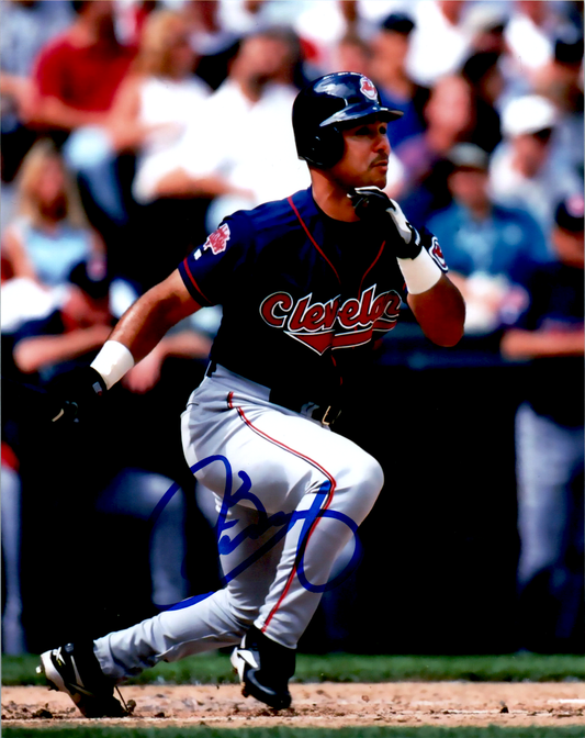Carlos Baerga Signed 8x10 Photo MLB Cleveland Indians Autographed