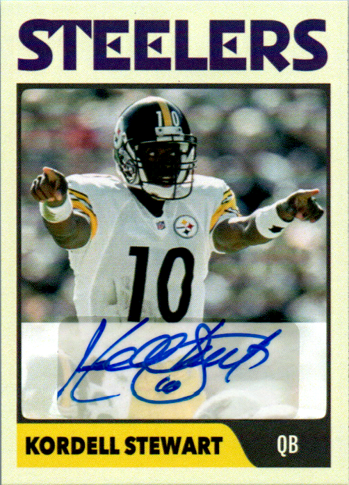 Kordell Stewart Signed Custom Trading Card Auto Pittsburgh Steelers Football