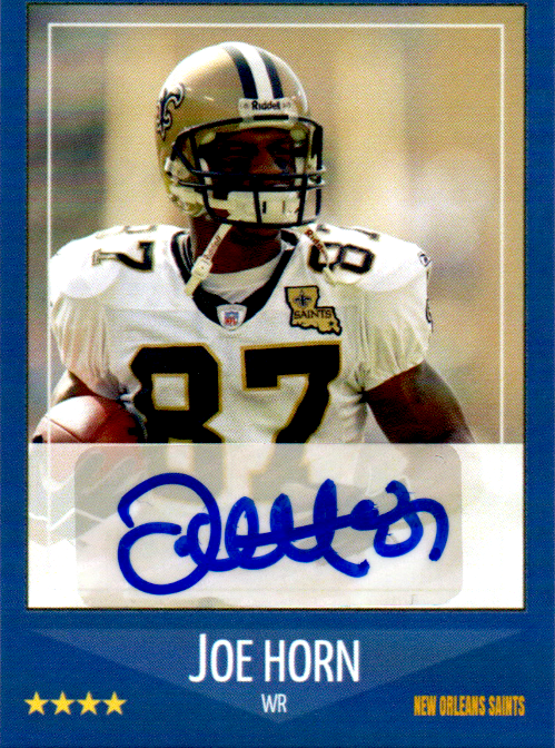 Joe Horn Signed Custom Trading Card Auto New Orleans Saints Football