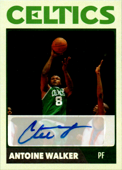 Antoine Walker Signed Custom Trading Card Auto Boston Celtics Basketball