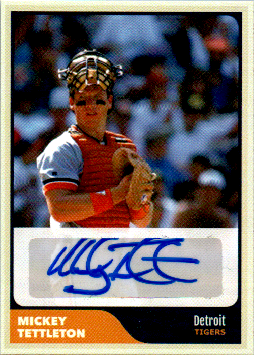 Mickey Tettleton Signed Custom Trading Card Detroit Tigers Baseball Autographed