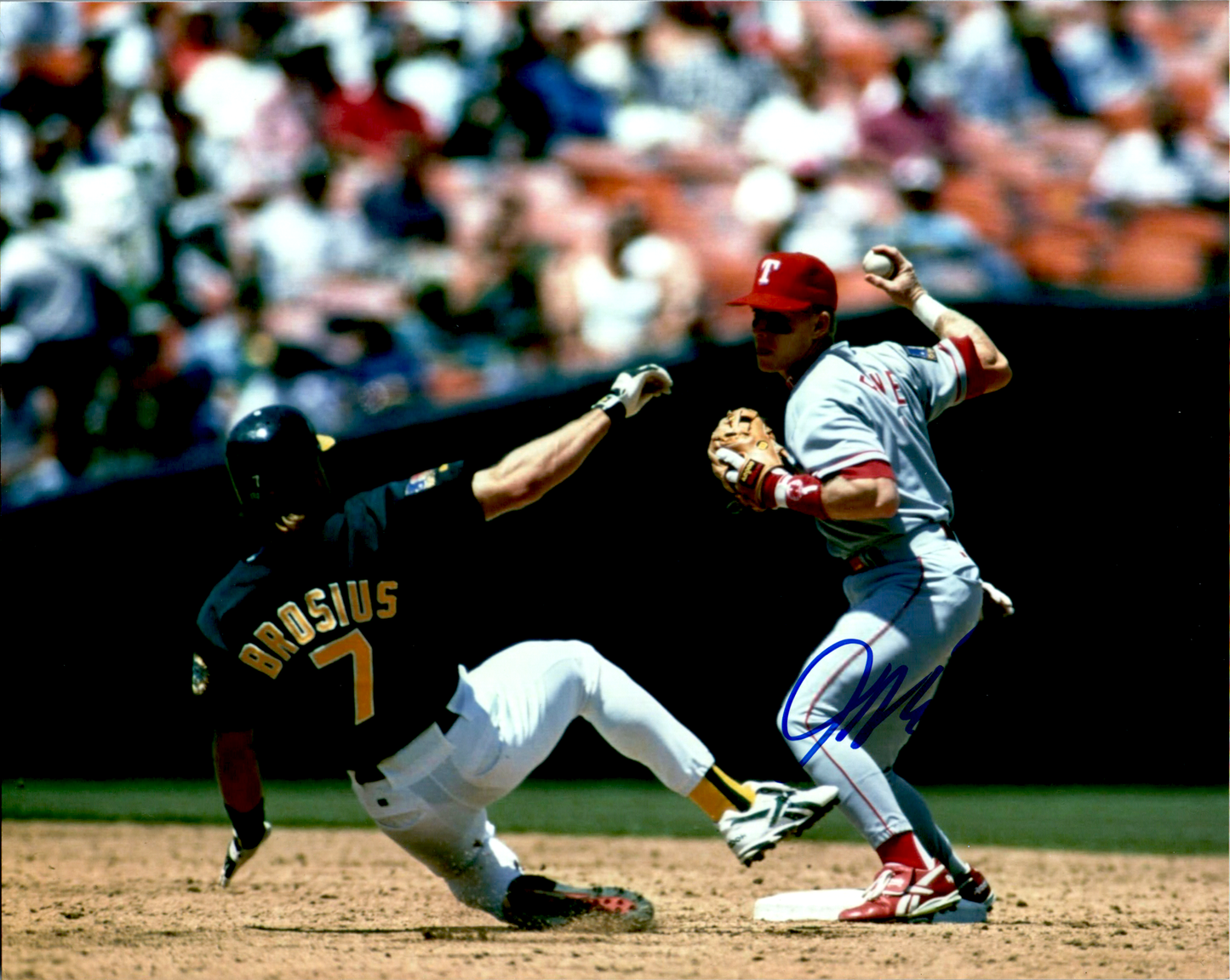 Jeff Frye Signed 8x10 Photo MLB Auto Texas Rangers
