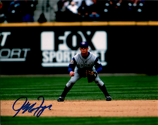 Jeff Frye Signed 8x10 Photo MLB Auto Toronto Blue Jays Fielding