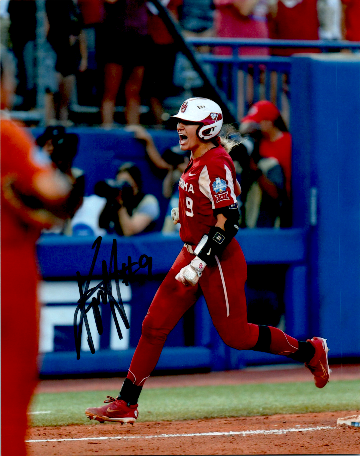 Kinzie Hansen Signed 8x10 Photo Oklahoma Sooners Softball Team USA b