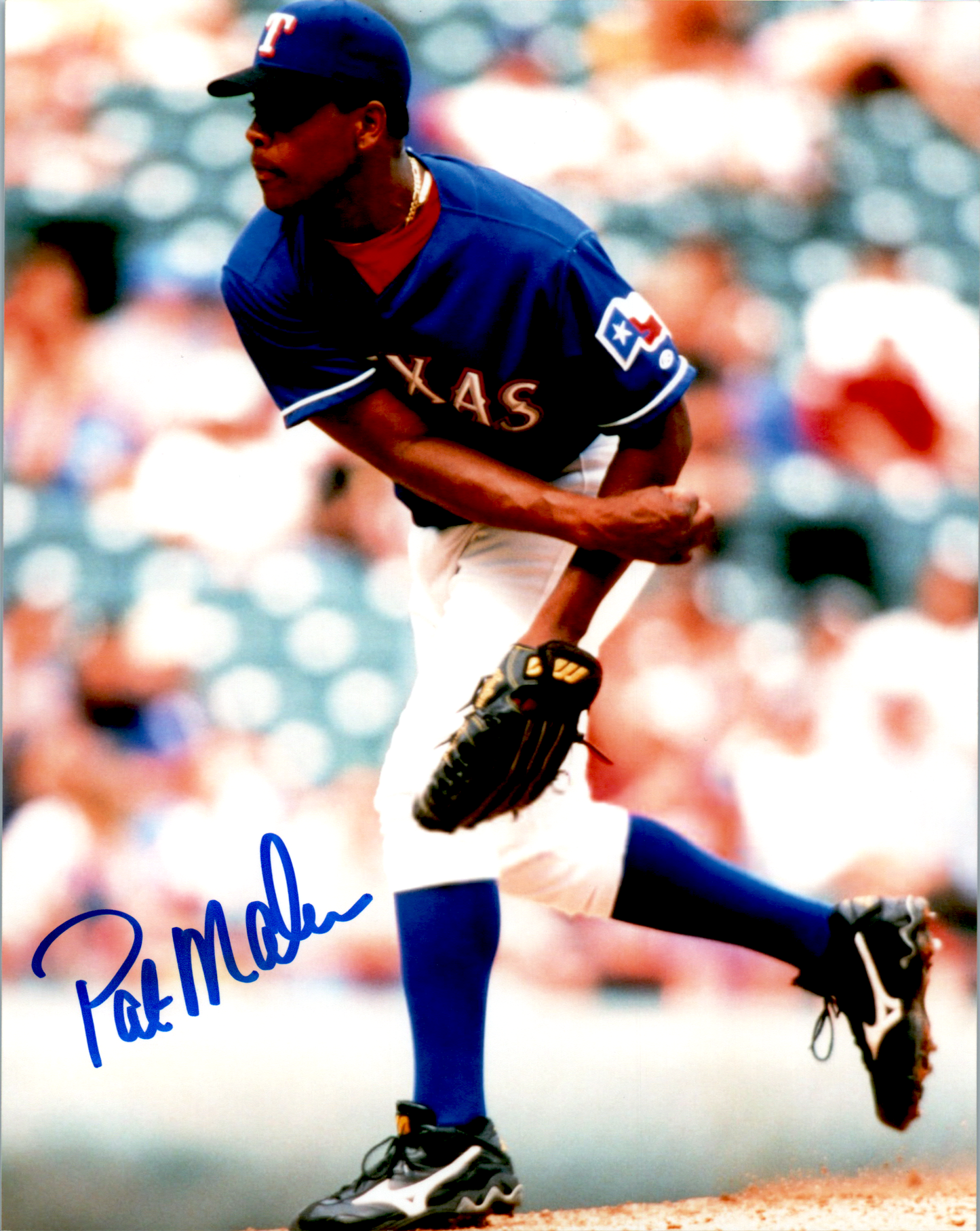 Pat Mahomes Signed 8x10 Photo MLB Autographed Texas Rangers