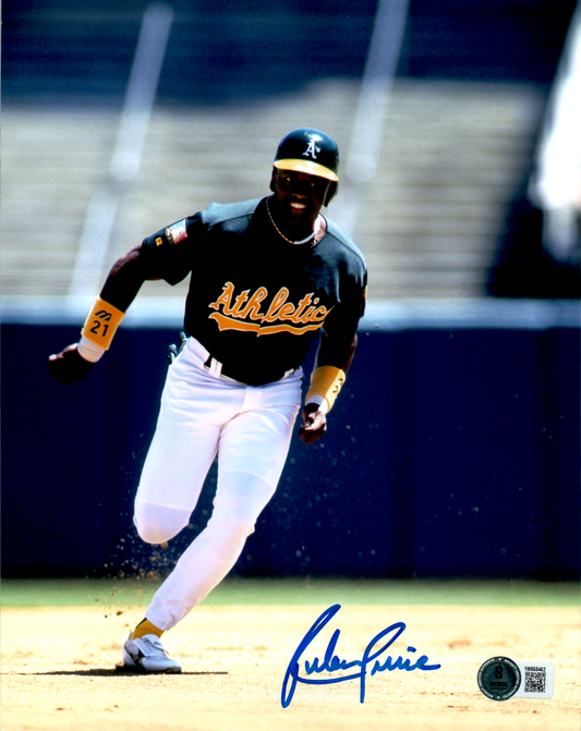 Ruben Sierra Signed 8x10 Photo MLB Oakland Athletics A's Beckett