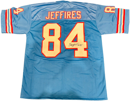 Haywood Jeffires Signed Jersey - Houston Oilers