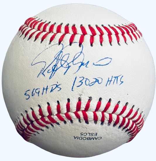 Rafael Palmeiro Signed Rawlings Official League Baseball Rangers Orioles - Beckett