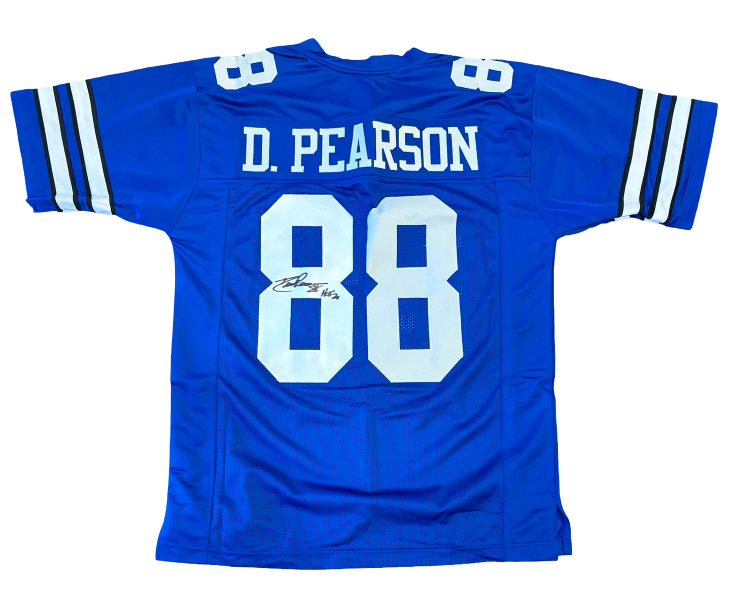 Drew Pearson Signed Blue Jersey Dallas Cowboys NFL HOF