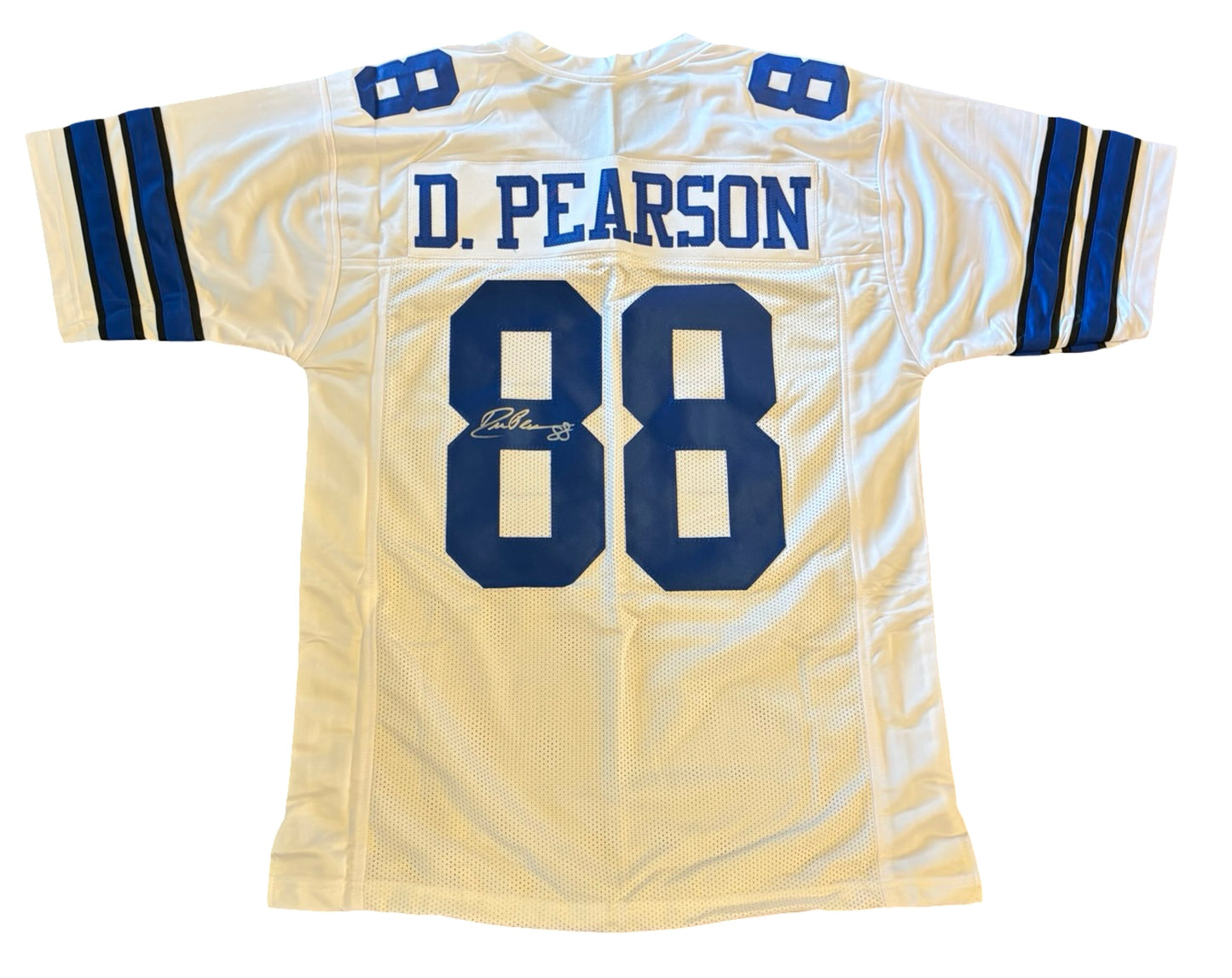 Drew Pearson Signed White Jersey Dallas Cowboys NFL HOF