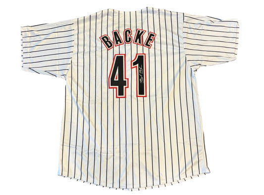 Brandon Backe Signed White Jersey - Autographed Houston Astros
