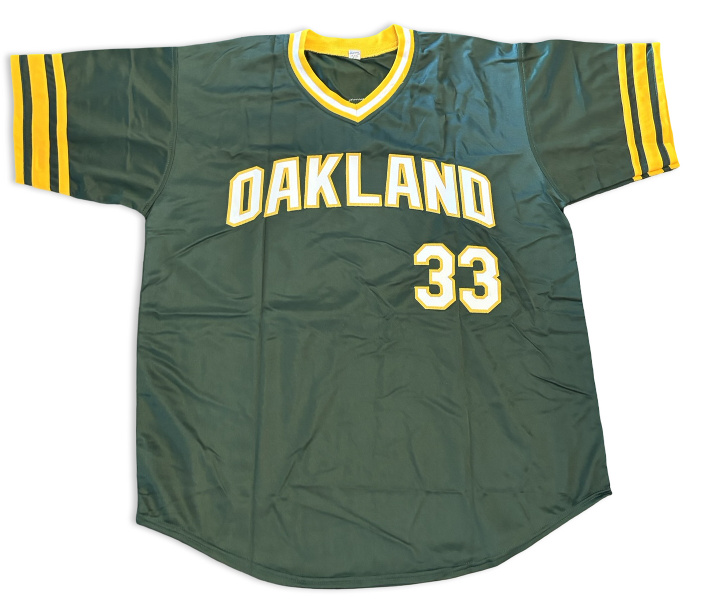 Jose Canseco Signed Green Jersey - Autographed Oakland Athletics