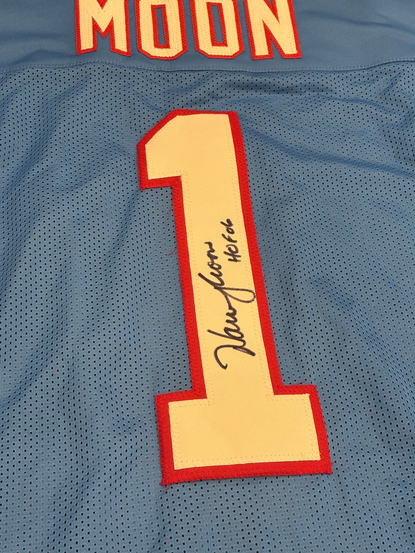Warren Moon Signed Jersey - Houston Oilers NFL HOF