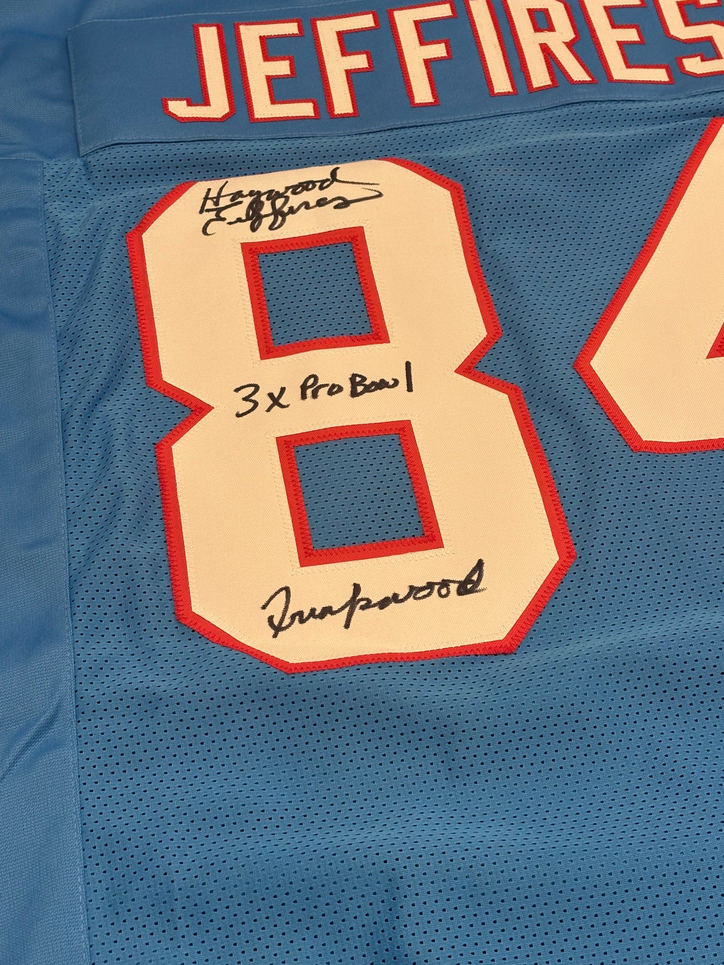 Haywood Jeffires Signed Jersey - Houston Oilers Freakwood