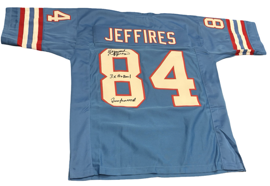 Haywood Jeffires Signed Jersey - Houston Oilers Freakwood