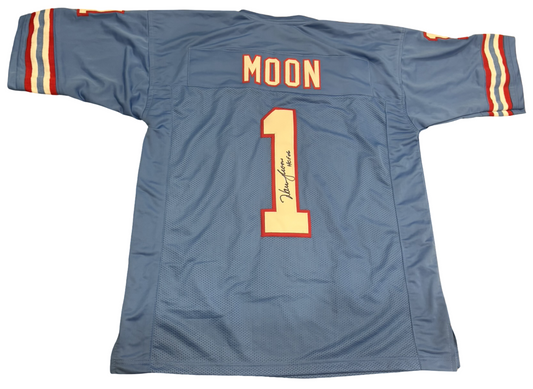 Warren Moon Signed Jersey - Houston Oilers NFL HOF
