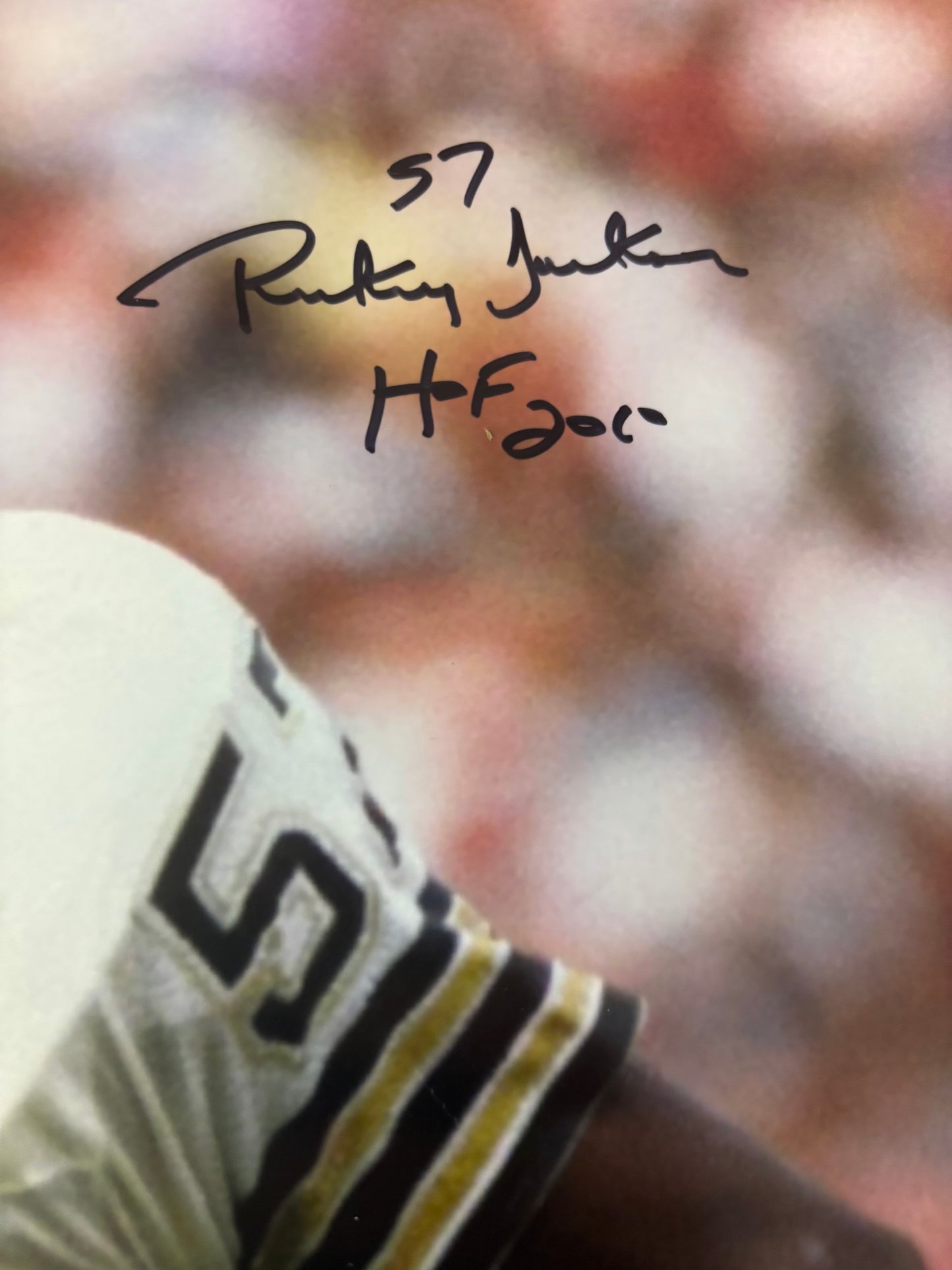 Rickey Jackson Signed 16x20 Photo NFL HOF New Orleans Saints